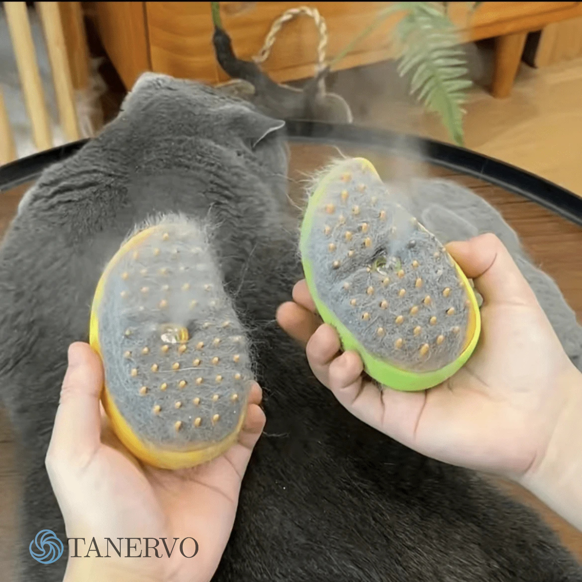 Cepillo de vapor 3 en 1 para mascotas